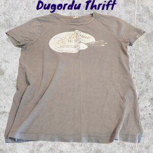 Woman's Medium J. Crew Graphic Tee Art Supplies 100% Cotton